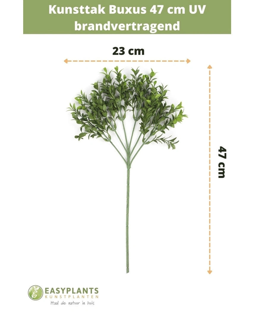 Kunsttak Buxus 47 cm UV brandvertragend