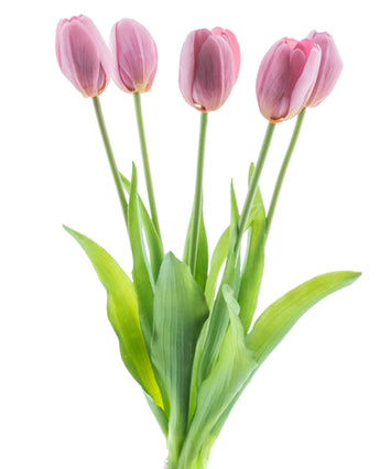 Kunsttulpenboeket Real Touch Paars 40 cm