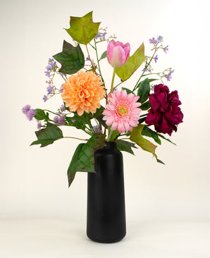 Zijden kunstbloemen boeket Love in Bloom