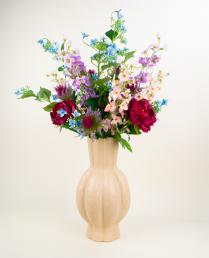 Zijden kunstbloemen boeket Moonlit Meadow