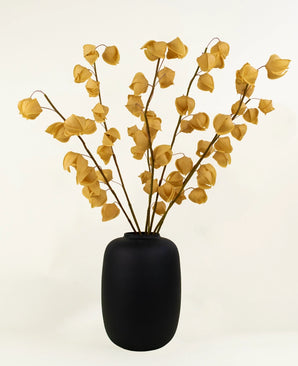 Zijden kunstbloemen boeket Physalis Lampion Bruin