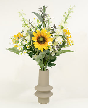 Zijden kunstbloemen boeket Sunshine Surprise
