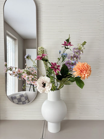 Zijden kunstbloemen boeket Bloom & Glow
