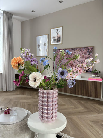 Zijden kunstbloemen boeket Bloom & Glow