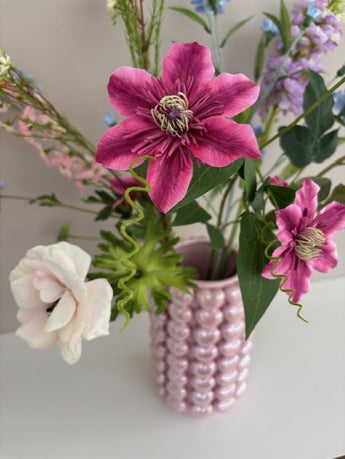 Zijden kunstbloemen boeket Bloom & Glow