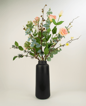 Zijden kunstbloemen boeket Blush Blossom