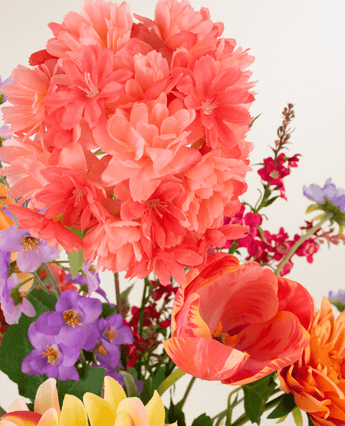 Zijden kunstbloemen boeket Colourburst Blossom