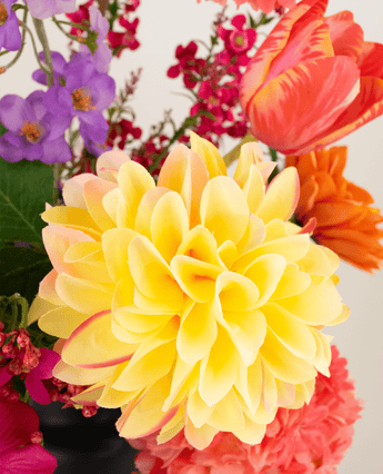 Zijden kunstbloemen boeket Colourburst Blossom