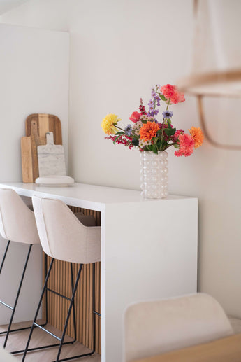 Zijden kunstbloemen boeket Colourburst Blossom