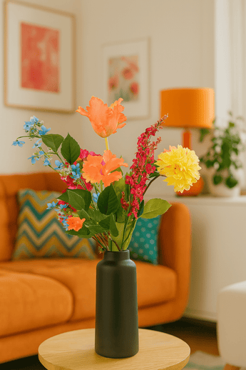 Zijden kunstbloemen boeket Confetti Bloom