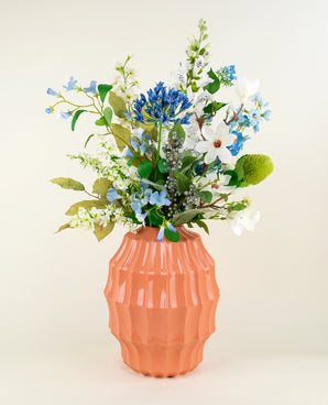 Zijden kunstbloemen boeket Cool Breeze