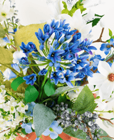 Zijden kunstbloemen boeket Cool Breeze