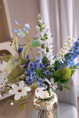 Zijden kunstbloemen boeket Cool Breeze