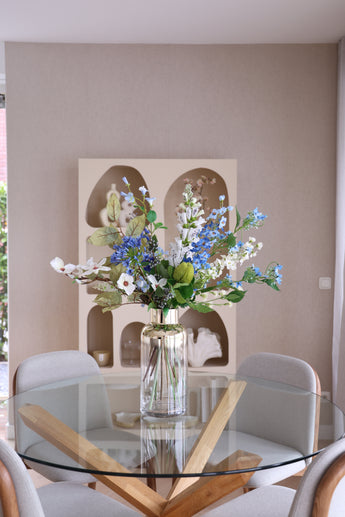 Zijden kunstbloemen boeket Cool Breeze