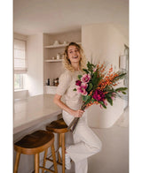 Zijden kunstbloemen boeket Cozy Winter