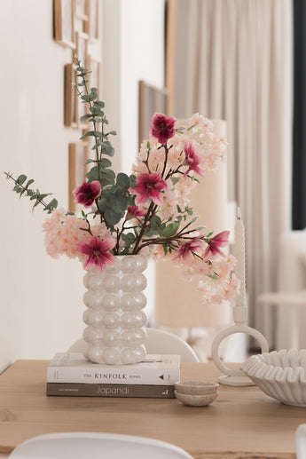 Zijden kunstbloemen boeket Featherlight Florals