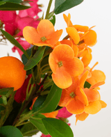 Zijden kunstbloemen boeket Fiesta Sunset