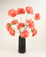 Zijden kunstbloemen boeket Kersenbloesem Koraal