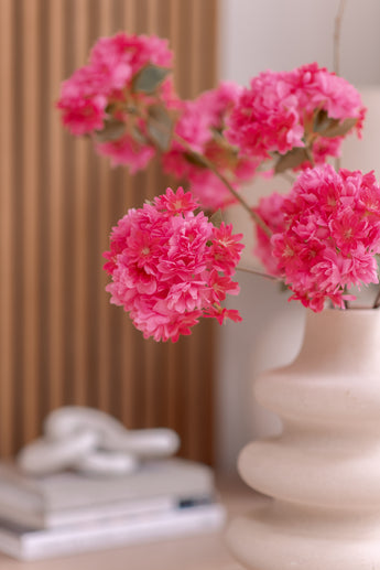 Zijden kunstbloemen boeket Kersenbloesem Roze