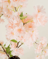 Zijden kunstbloemen boeket Kersenbloesem lichtroze