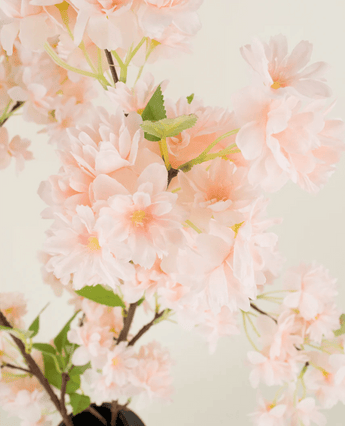 Zijden kunstbloemen boeket Kersenbloesem lichtroze