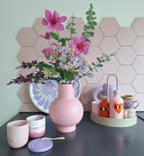 Zijden kunstbloemen boeket Lavender Skies
