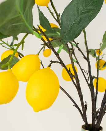 Zijden kunstbloemen boeket Lemons