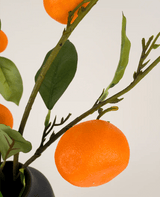 Zijden kunstbloemen boeket Mandarijn