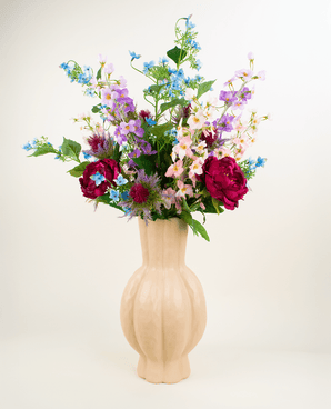 Zijden kunstbloemen boeket Moonlit Meadow