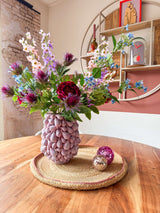 Zijden kunstbloemen boeket Moonlit Meadow