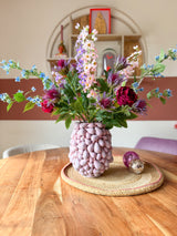 Zijden kunstbloemen boeket Moonlit Meadow