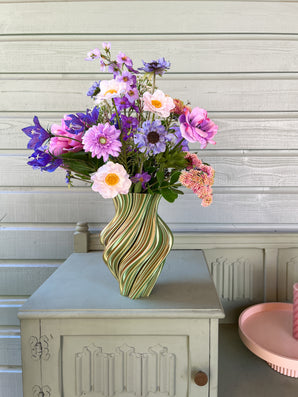 Zijden kunstbloemen boeket Morning Dew