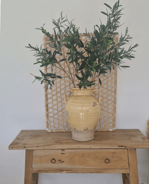 Zijden kunstbloemen boeket Olijftakken