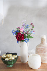 Zijden kunstbloemen boeket Painted Petals