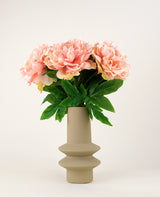 Zijden kunstbloemen boeket Peony Soft Pink