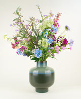 Zijden kunstbloemen boeket Purple Rain