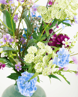 Zijden kunstbloemen boeket Purple Rain