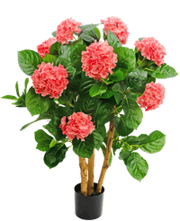 Kunstplant Hortensia UV 85 cm roze