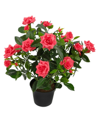 Kunstplant mini rose UV 35 cm