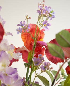 Zijden kunstbloemen boeket Pink Pop